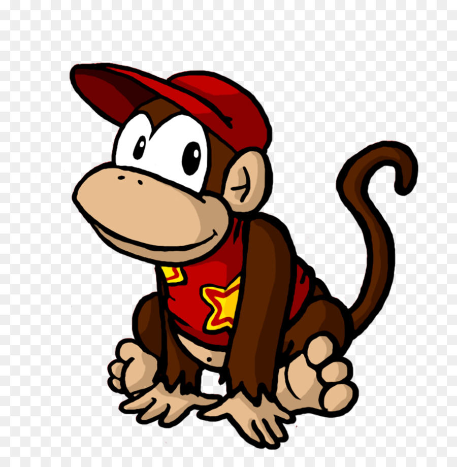 Gambar Diddy Kong Doodle Art Monyet D Naga Unduh Mamalia