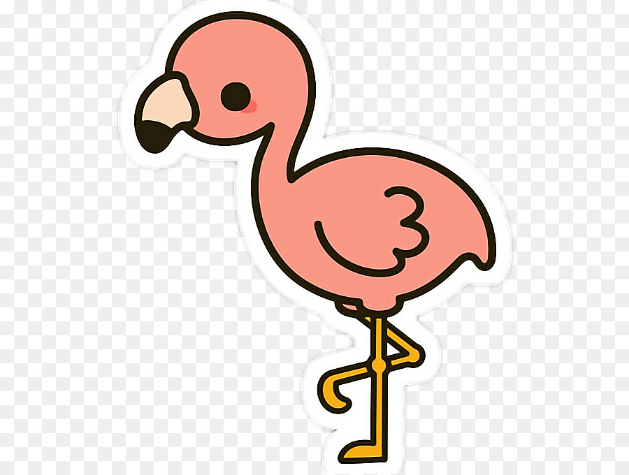 Burung Flamingo  Kartun