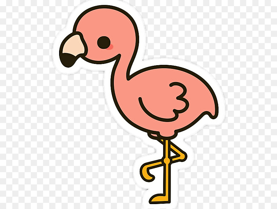 Burung Flamingo Kartun