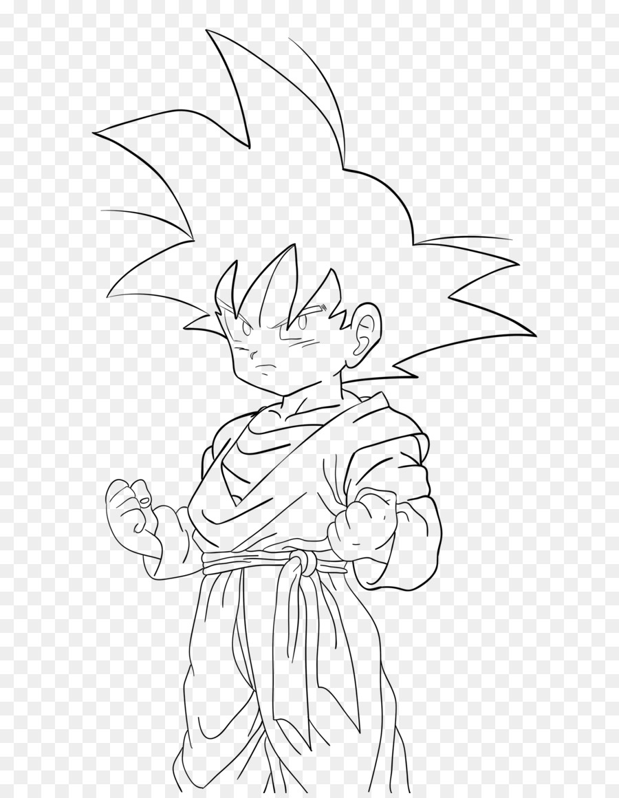 Line Art Zeichnung Goten Deviantart Color Explosion Weiss Png