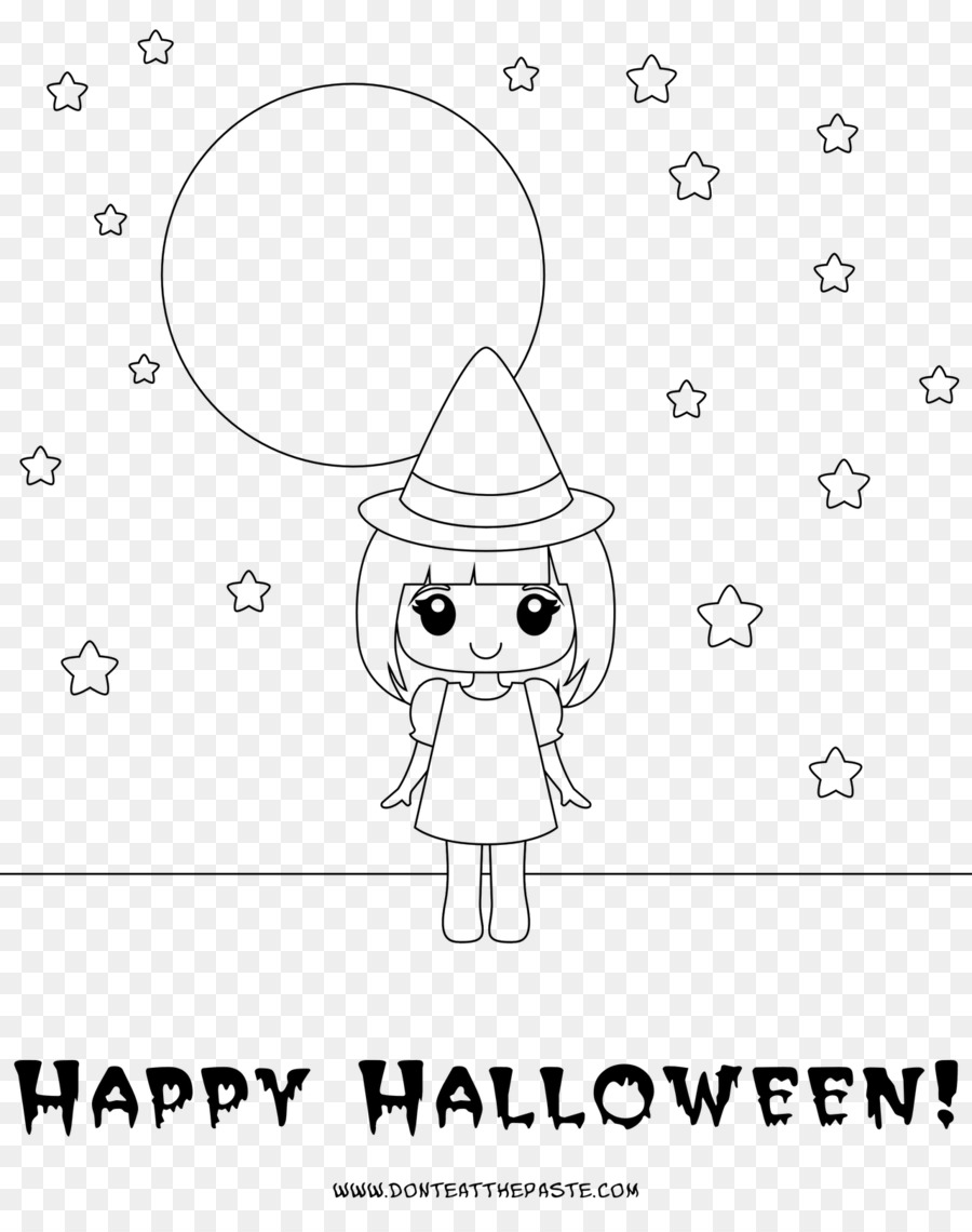 Stiker Vertebrata Pesta Halloween Clip Art Lucu Penyihir Png Unduh