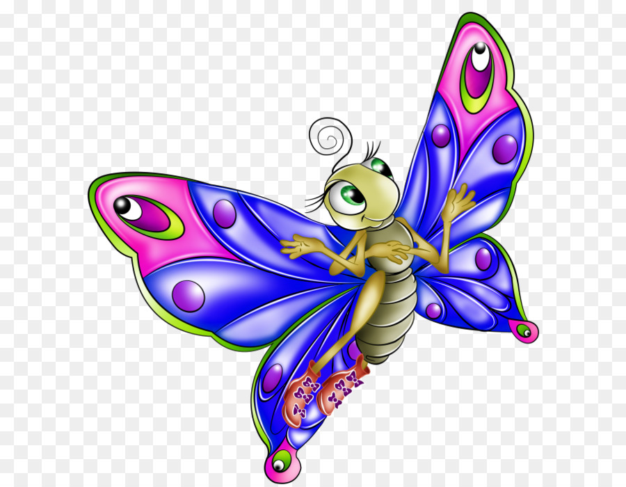 Schmetterling Insekt Cartoon-Animation Clip-art - Schmetterling png