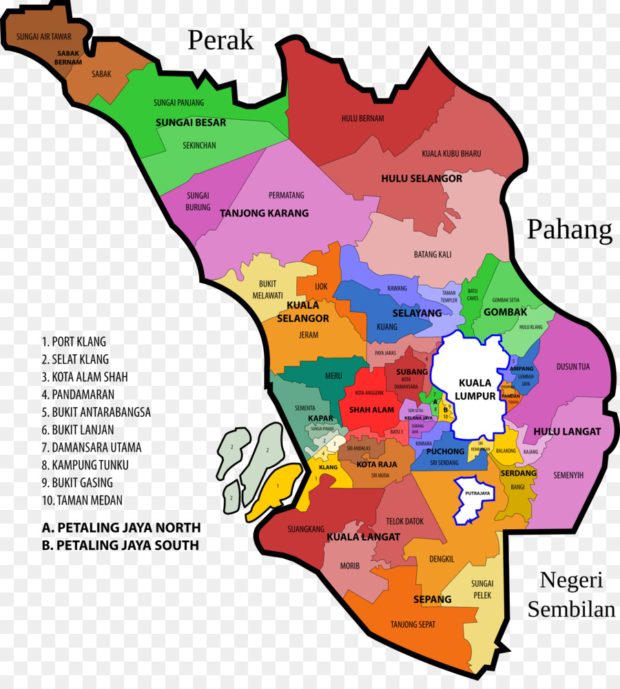 Selangor District Map - Umpama t