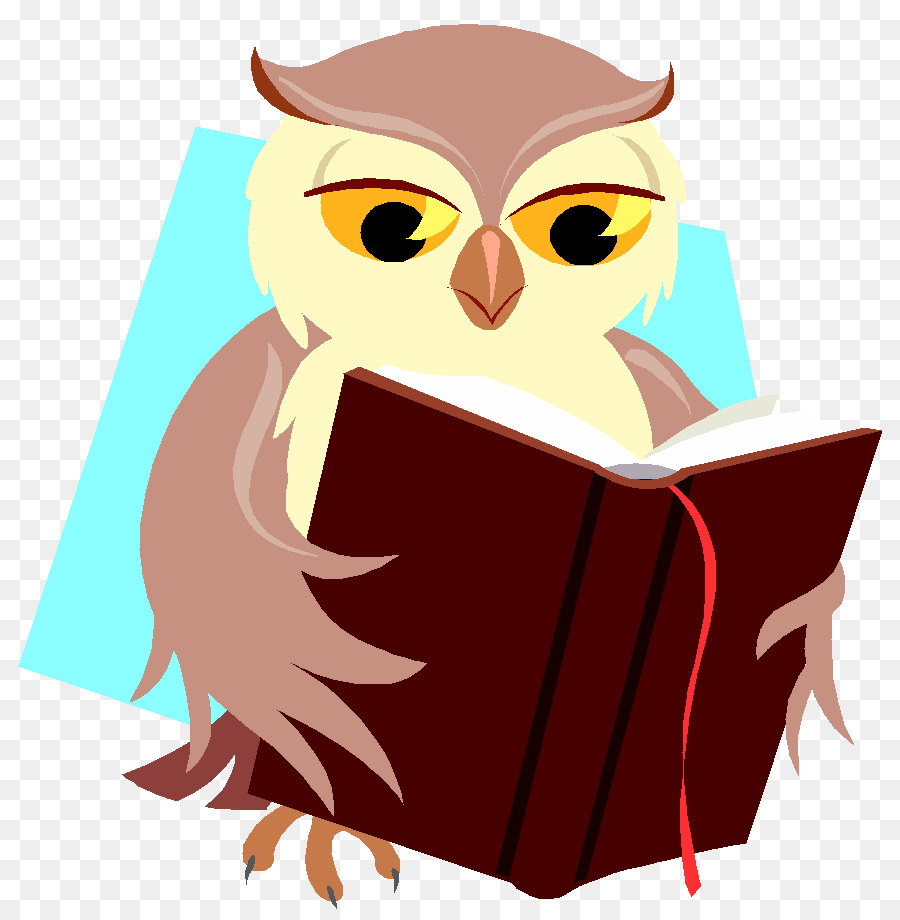 Clipart Baby Eulen Buch Lesen - Eule png herunterladen 