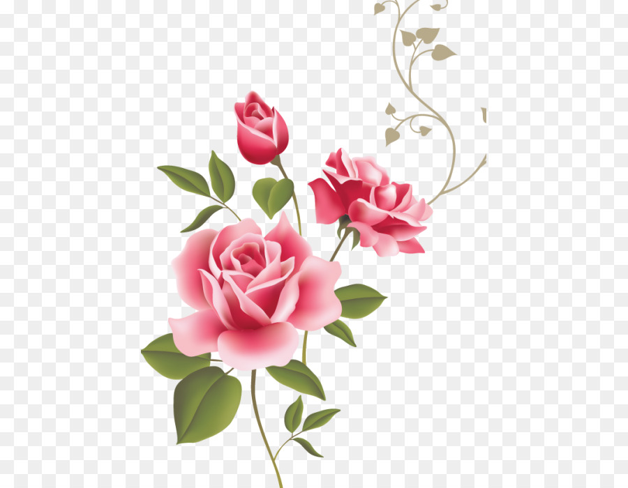 Logo Bunga Mawar Vektor - Mawar Ku