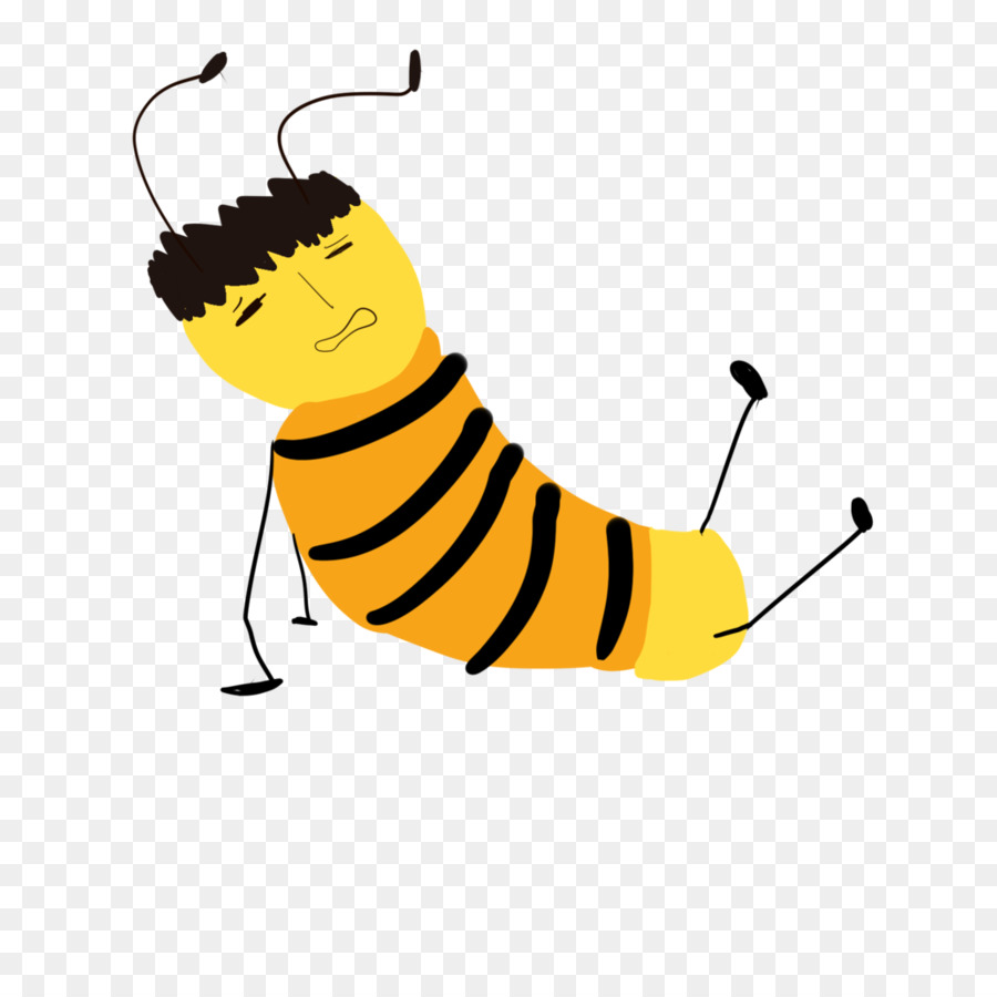 Klip Seni Ilustrasi Gambar Film Kartun Bee Movie Unduh Kuning