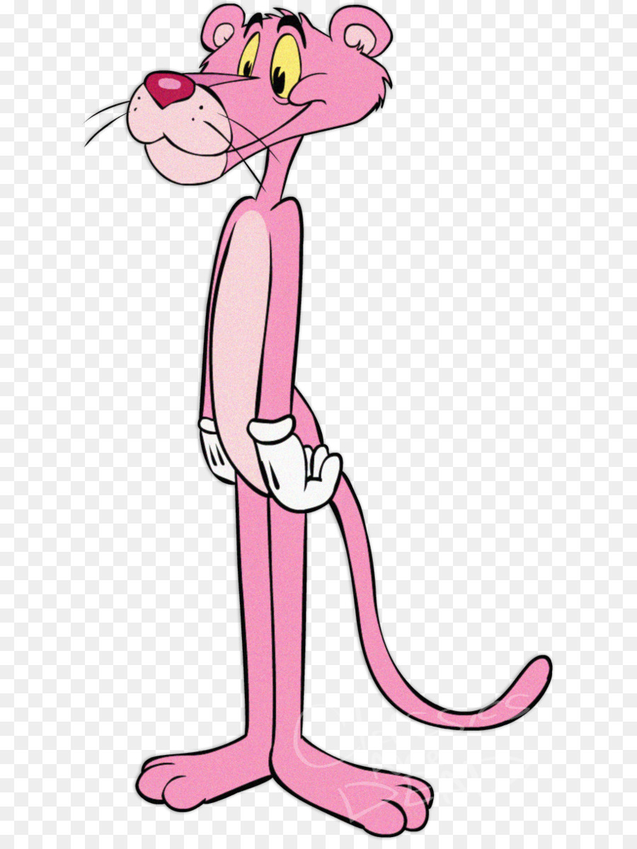 Seni Klip Inspektur Clouseau Mamalia Pink Panther Kartun Pink