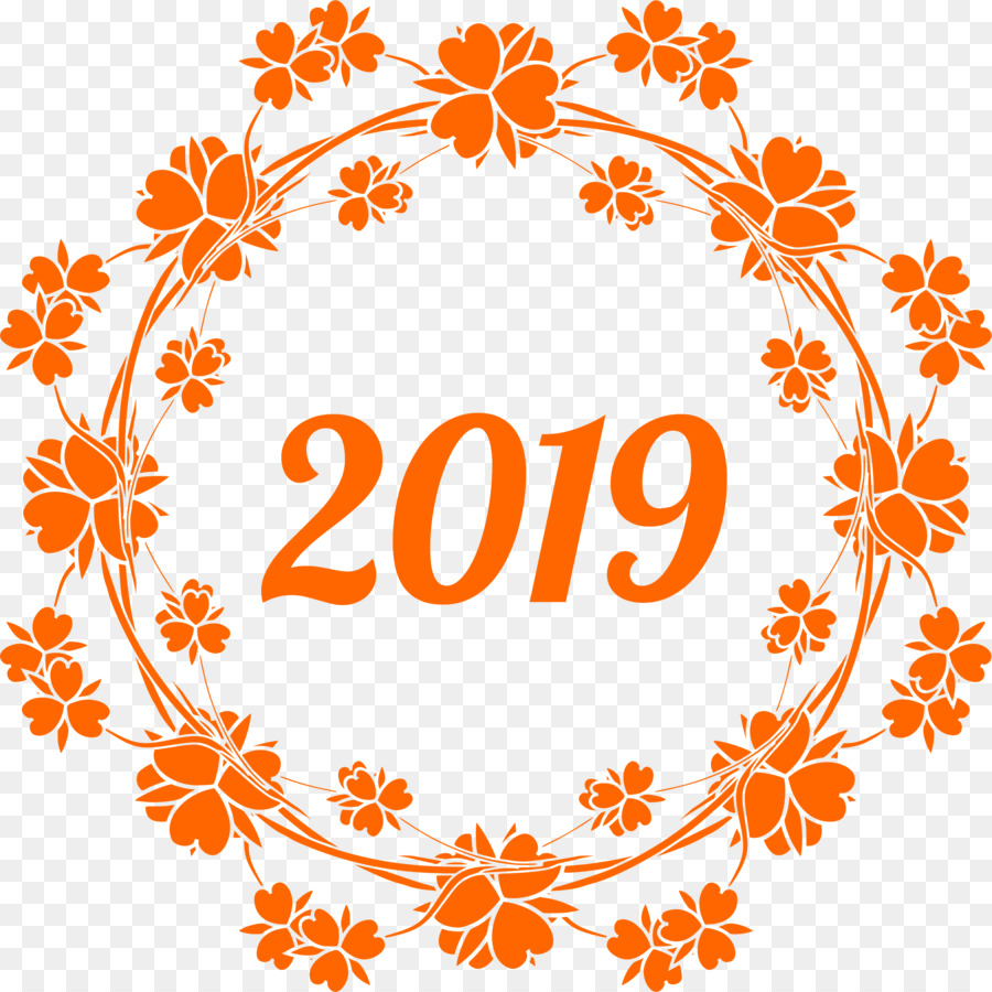 Halo 2019 Selamat Tahun Barupng Lain Lain Unduh Bunga Orange