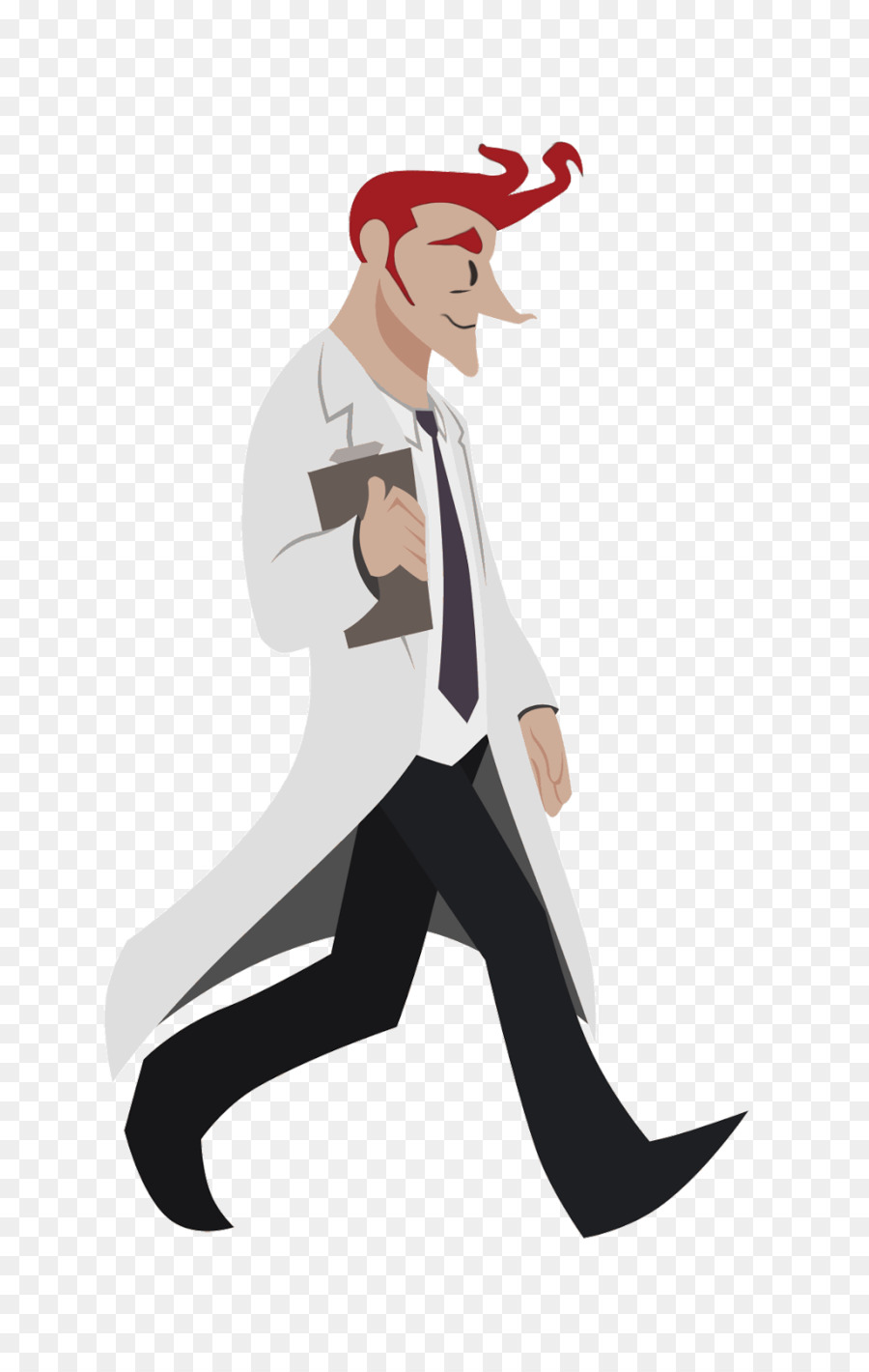 Walk Cycle Animation Scientist Image GIF Animation Png Download