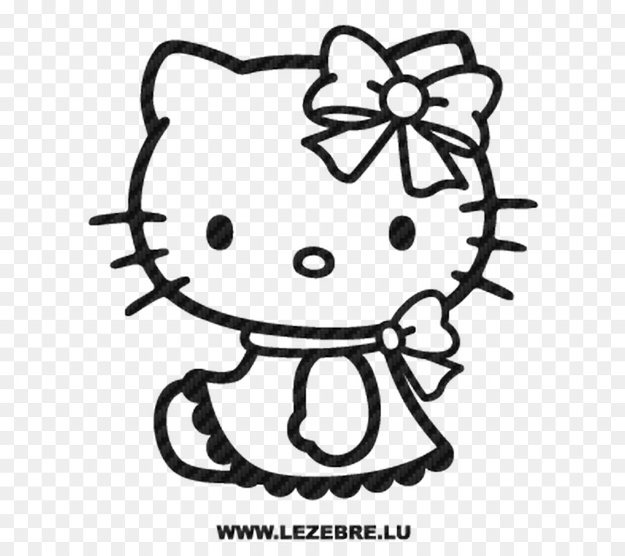 Gambar Hello  Kitty  Hitam Putih  Untuk Mewarnai GAMBAR 
