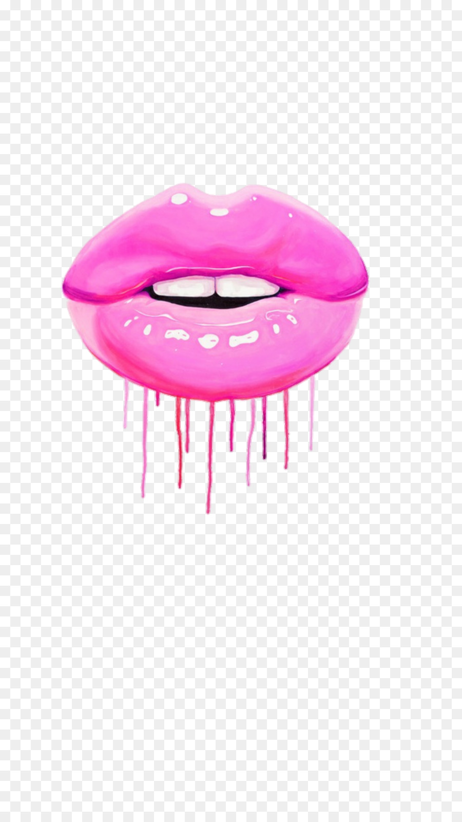 Lip gloss Cosmetics Canvas print - cute pink shelves png 