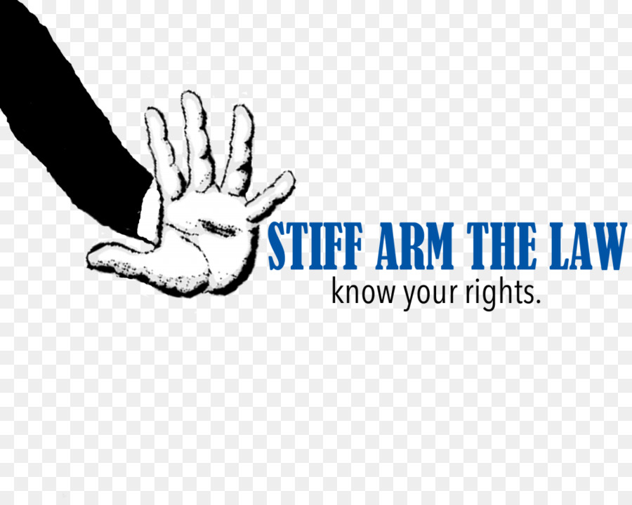 Stiff Arm. Adamo logo. Know the Laws.