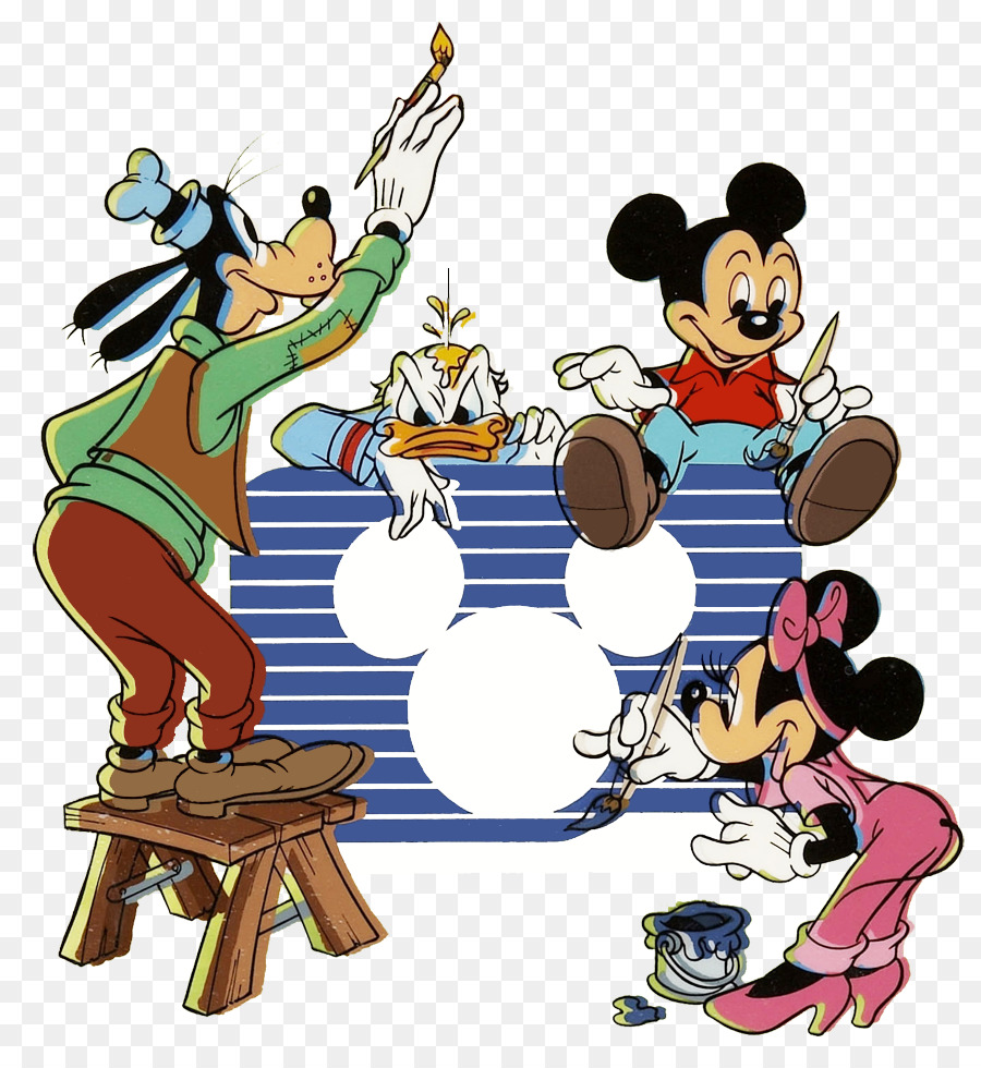 Mickey Mouse Minnie Mouse Pluto Klip Seni Ilustrasi Miki Tikus