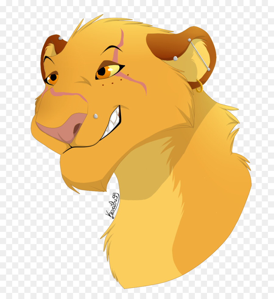 Lion Ilustrasi Kucing Anjing Clip Art Singa Unduh Kuning