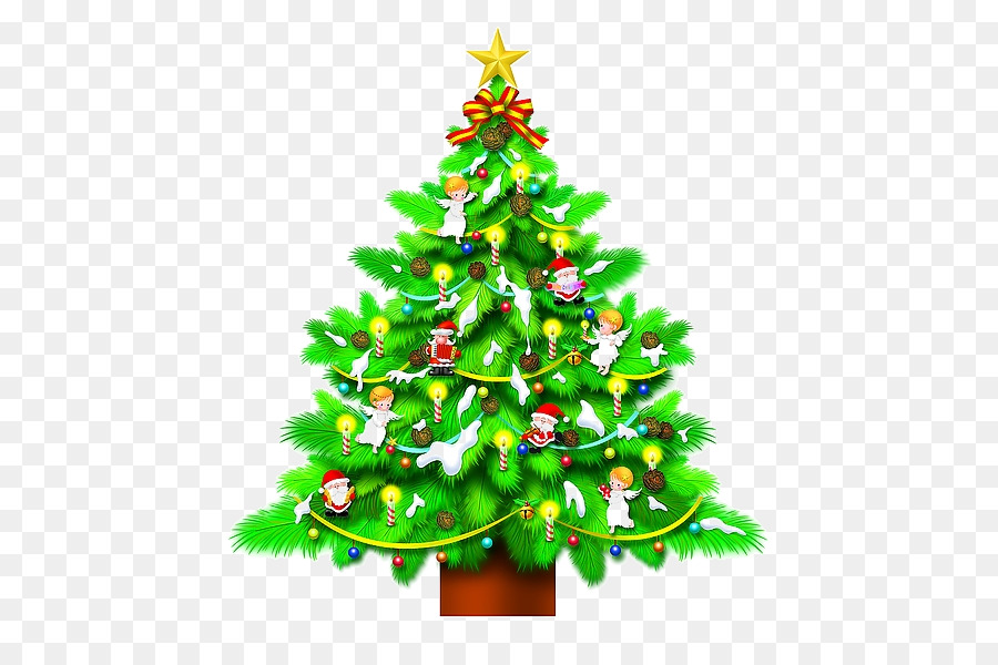 Christmas Tree Gambar Pohon Natal Hitam Putih